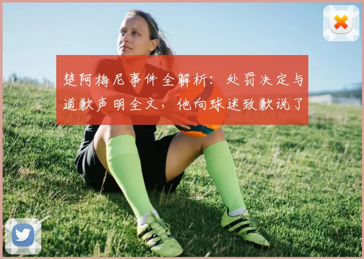 楚阿梅尼事件全解析：处罚决定与道歉声明全文，他向球迷致歉说了什么？